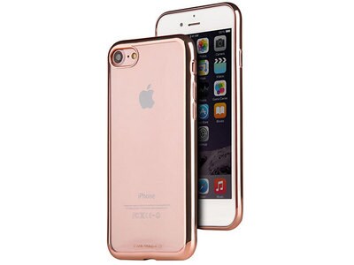 Viva Madrid Metalico Flex Clear Back Case For iPhone 7/8 - Rose Gold