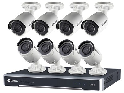 Swann SWNVK-168008 Indoor/Outdoor Night 16-Channel Security System with 4TB and 8 Weatherproof Cameras