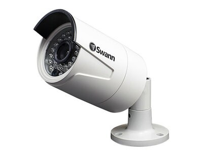 Caméra de Sécurité super HD à 4 Mpx, intérieur/extérieur avec vision nocturne SWNHD-818CAM de Swann – blanc