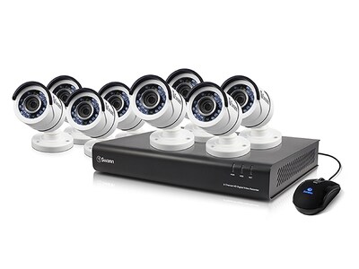 Swann SWDVK-845008 Indoor/Outdoor Night 8-Channel Security System with 2TB and 8 Weatherproof Cameras