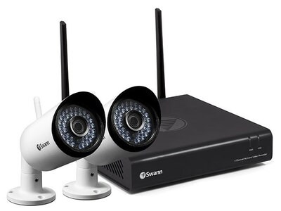 Swann SWNVK-485KH2 Indoor/Outdoor Day/Night Wi-Fi 4-Channel Security System with 1TB NVR & 2 Wi-Fi Cameras