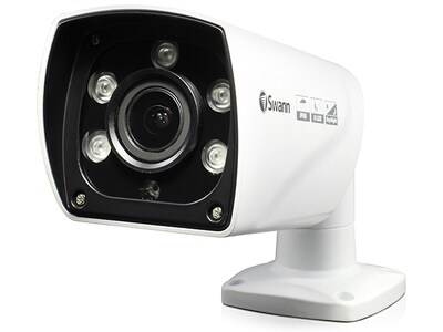 Caméra de sécurité câblée, intérieur/extérieur, jour/nuit à l’épreuve des intempéries SWPRO-1080ZLB de Swann