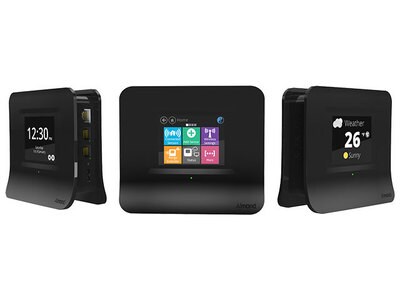 Système Wi-Fi intelligent à écran tactile pour la maison Almond 3 de Securifi – ensemble de 3 – noir