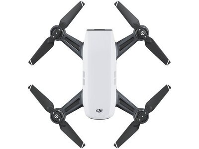 Mini drone quadricoptère Spark de DJI avec ensemble de caméra 1080p Fly More – blanc Alpes