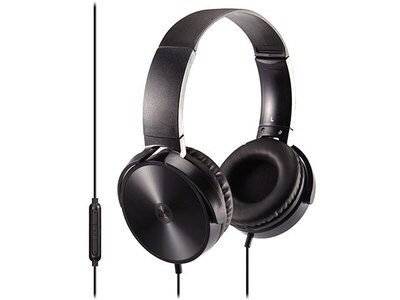 HeadRush HRC 3003B On-Ear Headphones with In-Line Controls - Black