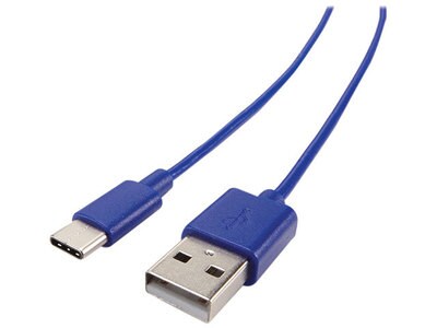 Nexxtech 1.2m (4’) USB 2.0 Type-C to USB Type-A Cable - Blue