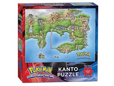 Casse-tête Pokémon – carte de la région de Kanto – 550 morceaux