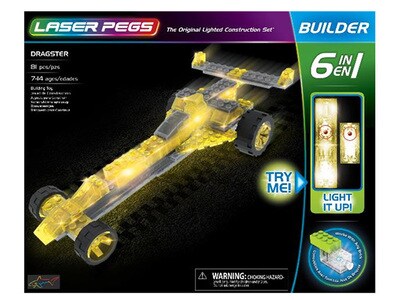 Laser Pegs 6-in-1 Dragster Kit