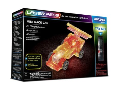 Laser Pegs Mini Race Car Kit