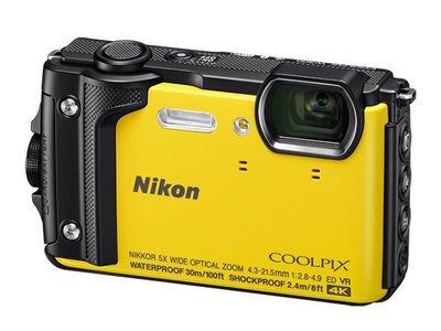 Appareil-photo numérique étanche à 16 Mpx Coolpix W300 de Nikon– jaune 
