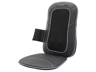 Sharper Image Heated Shiatsu Massage Seat - Black