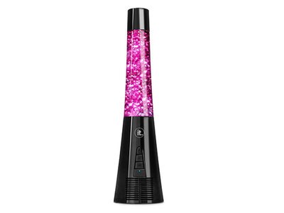 Innovative Technology Retro Glitter Lamp with Bluetooth® Speaker – Purple