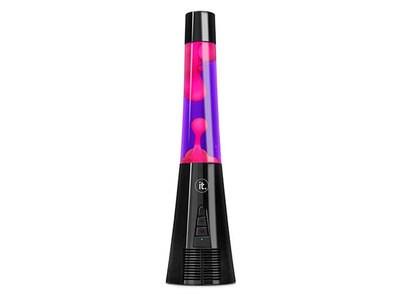 Lampe à bulles groovy classique avec haut-parleur Bluetooth® d’Innovative Technology – violet