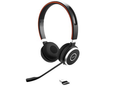 Jabra Evolve 65 On-Ear Stereo Headset - Black