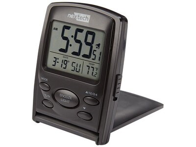 Nexxtech Travel LCD Alarm Clock