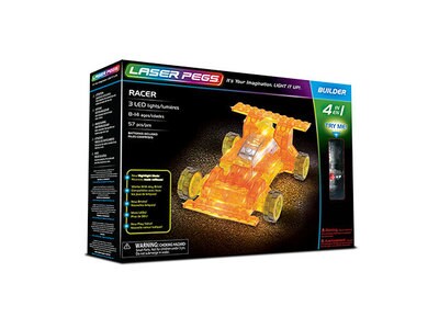 Laser Pegs 4-in-1 Racer Construction Kit