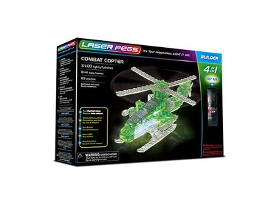 Laser Pegs 4-in-1 Combat Copter Construction Kit