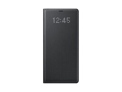 Étui à DEL avec couvercle rabattable pour Galaxy Note8 de Samsung – noir