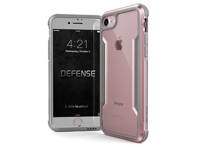 Étui Defense Shield X-Doria pour iPhone 7/7s - or rose