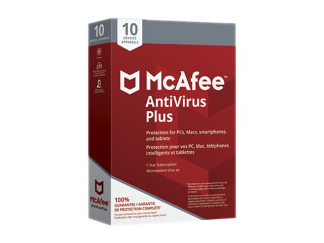 Antivirus Plus de McAfee - 10 appareils