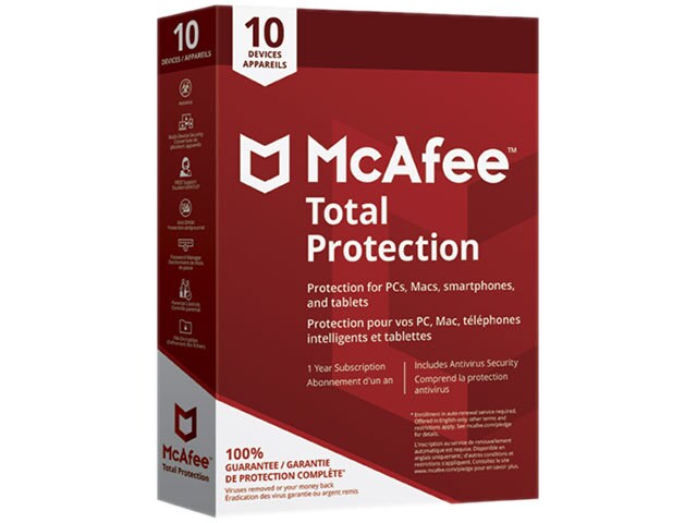 Total Protection de McAfee - 10 appareils