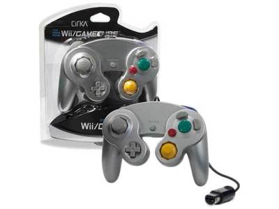 CirKa Wired Controller for Gamecube & Wii - Silver