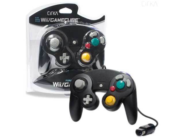 CirKa Wired Controller for Gamecube & Wii - Black