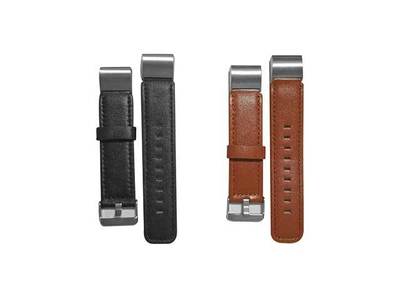 Bracelets Fitbit Charge 2 d’Affinity – paquet de 2 – cuir noir et marron