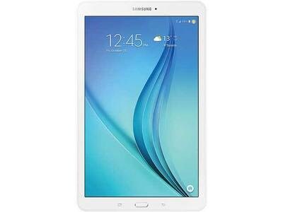 Tablette Samsung Galaxy Tab E de 9,6 po avec processeur quadricœur 1,2 GHz et stockage de 16 Go - Blanc - SM-T560NZWUXAC