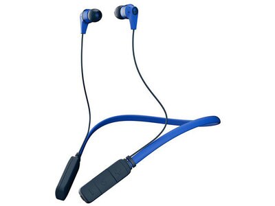 Écouteurs-boutons Bluetooth® avec commandes sur câble Ink'd de Skullcandy - bleu