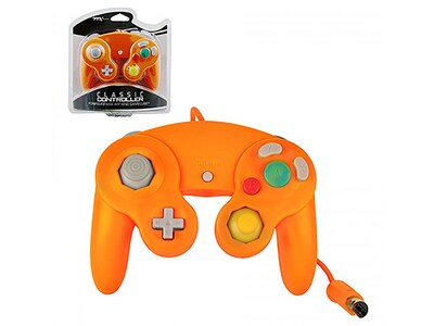 Manette de jeu classique de TTX Tech pour GameCube et Wii – orange