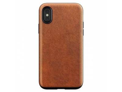 Étui robuste en cuir de Nomad pour iPhone X/XS – brun