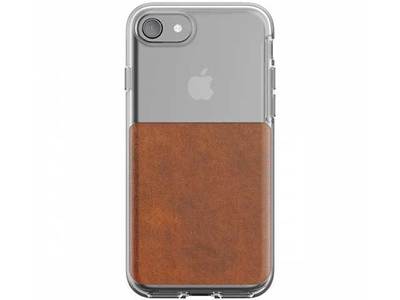 Étui Clear de Nomad pour iPhone 7/8 - brun