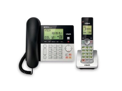 VTech CS6949 Corded/Cordless Phone with 1 Handset & DECT 6.0