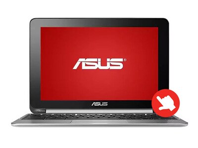 ASUS C100PA-DB02 10.1” Touch Chromebook Flip with Rockchip RK3288, 16GB eMMC, 4GB RAM & Chrome OS - Silver