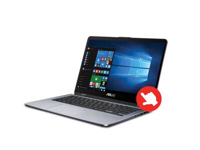 ASUS VivoBook Flip TP410UA-DB51T 14.0” Notebook with Intel® Core™ i5-7200U, 1TB HDD, 6GB RAM, & Windows 10 - Grey 