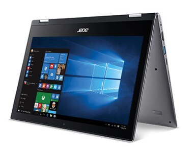 Acer Spin SP111-32N-P7CN 11.6” 2-in-1 Touchscreen Laptop with Intel® N4200, 128GB eMMC, 4GB RAM & Windows 10 - Silver - Bilingual