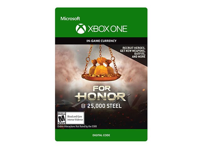 For Honor 25,000 Steel Credits Pack (Code Electronique) pour Xbox One