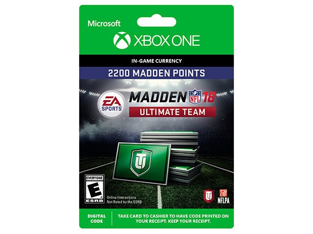 Madden NFL 18: 2,200 MUT Points (Digital Download) for Xbox One