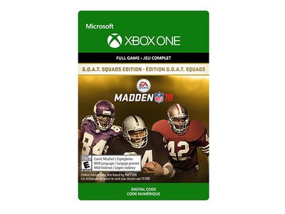 Madden NFL 18 - G.O.A.T. Squads Edition (Code Electronique) pour Xbox One