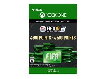 FIFA 18: 4,600 FIFA Ultimate Team Points (Digital Download) for Xbox One