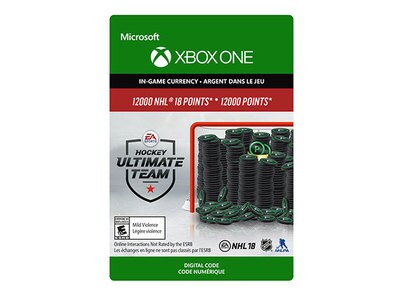 NHL 18: 12 000 HUT Points Pack (Code Electronique) pour Xbox One