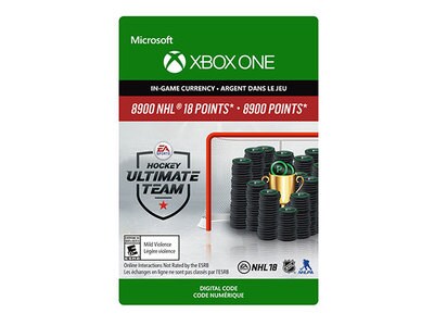 NHL 18: 8 900 HUT Points Pack (Code Electronique) pour Xbox One
