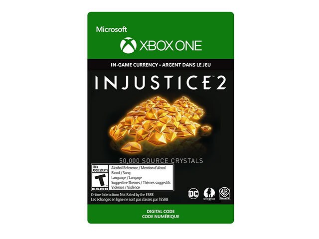 Injustice 2: 50,000 Source Crystals (Code Electronique) pour Xbox One