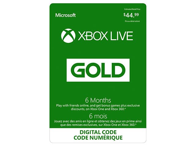Xbox Live -Month Gold Membership (Digital Download