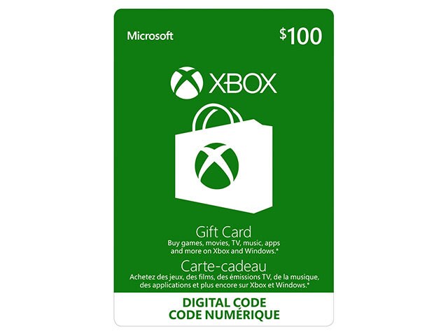 Xbox Live Gift Card 100 Cad Digital Download