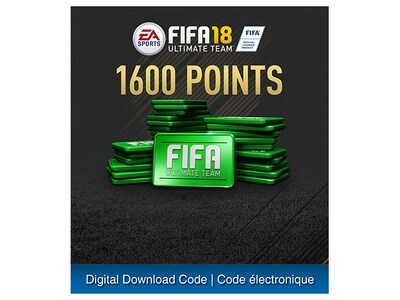 FIFA 18: 1 600 FIFA Ultimate Team Points (Code Electronique) pour PS4™
