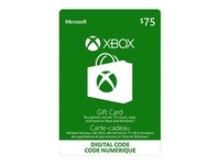 Xbox Live Gift Card $75 CAD (Code Electronique)