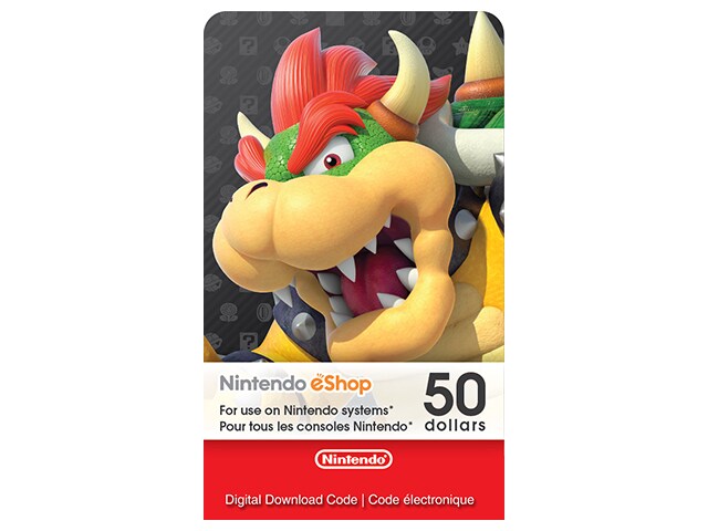 eCash $50 (Code Electronique) pour Nintendo