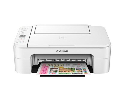 Canon Pixma TS3120 Wireless All-in-One Inkjet Printer - White and Black